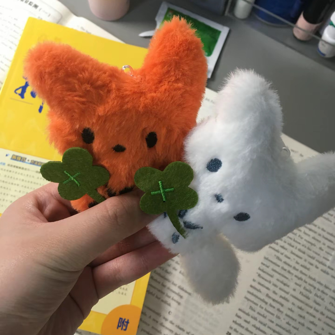 2026 New Cute Clover Fox Penda - огляд і ціна Red Clover Flower