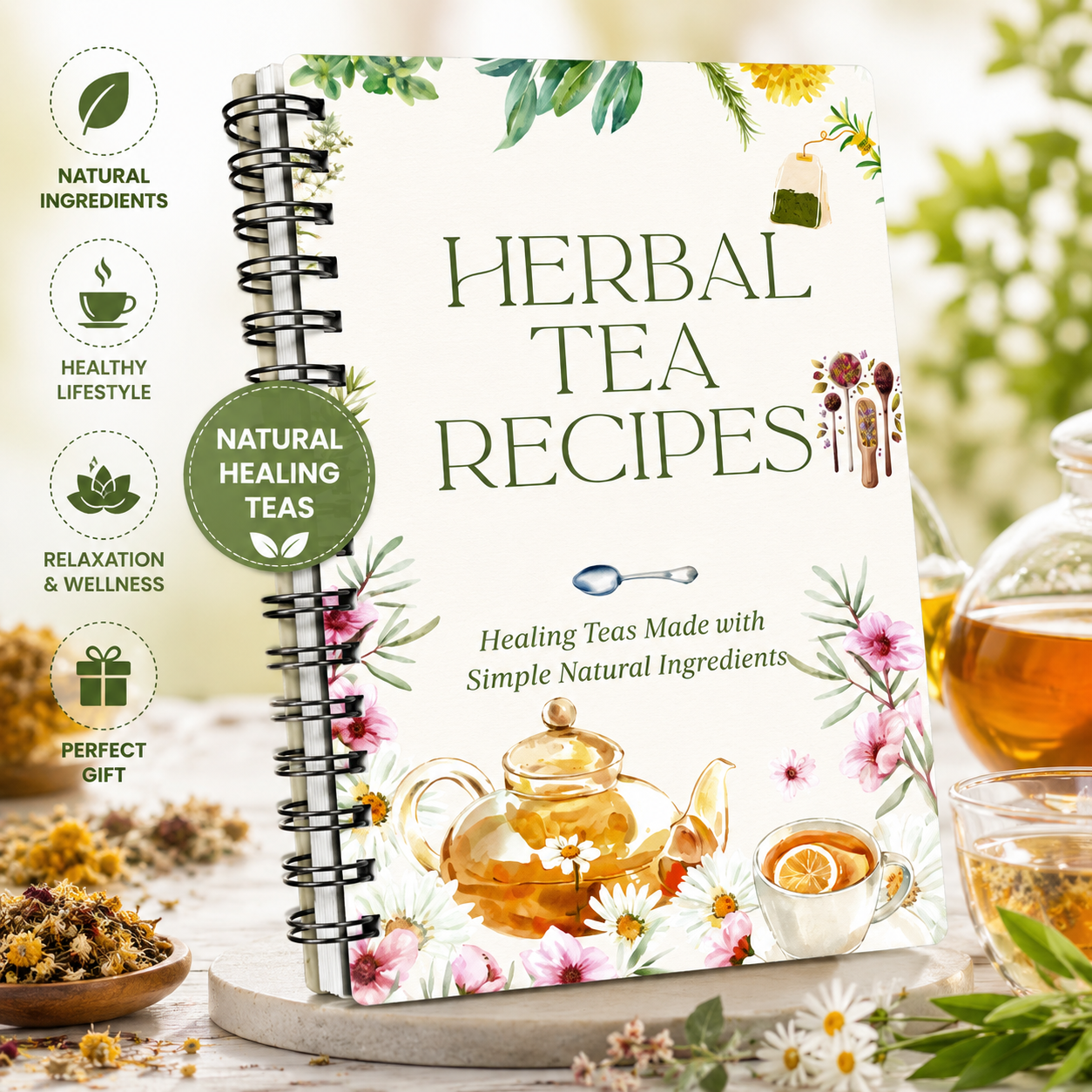 Herbal Tea Recipes Book – Natu - огляд і ціна Herbal Wellness Recipes