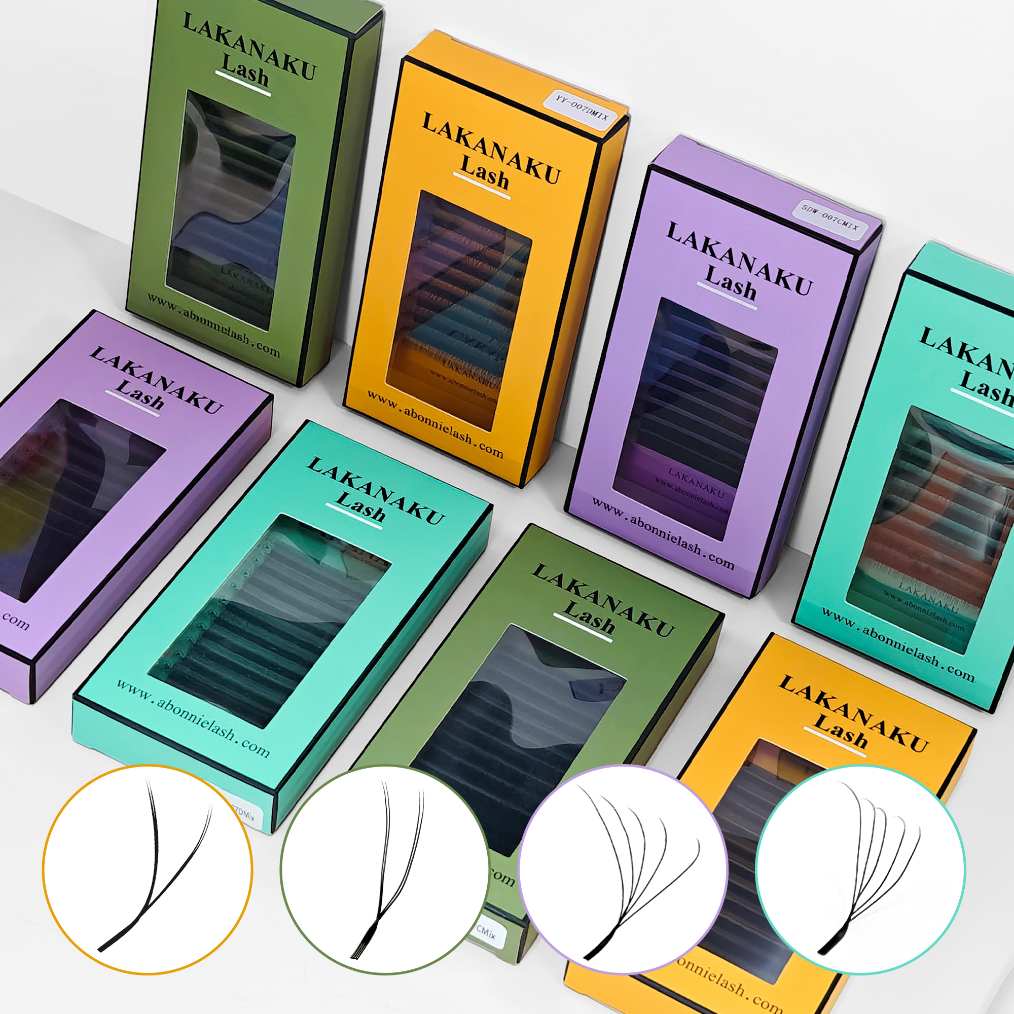 LAKANAKU Angle Lashes YY 5D W  - огляд і ціна Red Clover Flower
