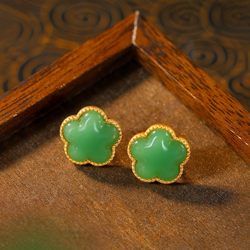 Green Natural Jade Clover Earr - огляд і ціна Red Clover Flower